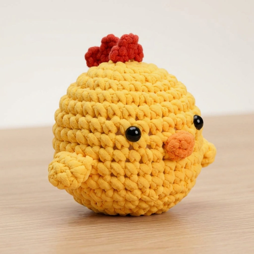 Zestaw do Szydełkowania Kurczaczek – DIY Amigurumi na Prezent